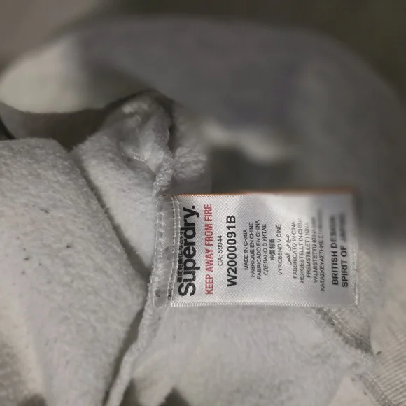 Superdry Light Gray and Dark Green Women's Hoodie - Picture 7 of 9